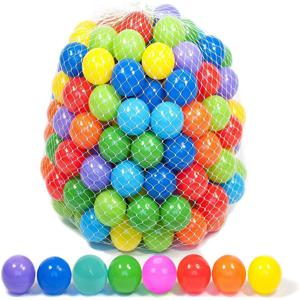 메쉬 가방 오션 볼 50pcs 팩은 두꺼운 보블 볼 놀이터 어린이 실내 장난감 다채로운 플라스틱 장난감이 될 수 있습니다