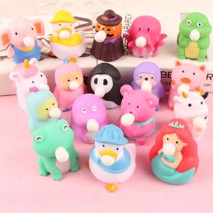 1PC 짜기 장난감 귀여운 거품 Squishy 장난감 스트레스 릴리프 Fidget 장난감 Squishy 공 인어 유니콘 나태 동물 어린이 성인을위한
