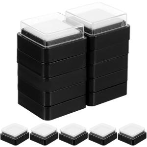15pcs DIY 잉크 패드 광장 3x3CM 빈 스탬핑 공예 용품 플라스틱 빈 지문 손자국 만들기 경험