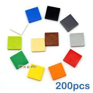 200pcs DIY 빌딩 블록 그림 벽돌 세라믹 타일 2x2 교육 크리 에이 티브 크기 어린이를위한 3068 장난감과 호환 가능