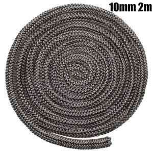 1PC 10mm 2m 유리 섬유 로프 인감 검은 스토브/화재 밧줄 나무 굽기 스토브 길이 벽난로 스토브에 대 한 로그 버너 도어 인감
