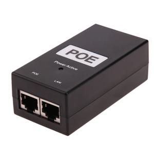 IP 카메라 공급을 위한 24V/48V 0.5A 데스크탑 POE 전원 인젝터 이더넷 어댑터 감시 CCTV