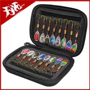 최신 금속 스푼 스피너 낚시 미끼 16pcs 세트 Spoonbait Crankbaits 파이크 크로 셰 뜨개질 키트 인공 미끼에 대한 낚시 Wobblers
