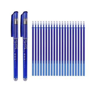 0.5mm 지울 수있는 젤 펜 세트 블랙 블루 레드 잉크 리필 막대 카와이 펜 빨 수있는 손잡이 학교 사무용품 쓰기 문구