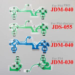 Ps4 Ps5 수리 용 10Pcs Jdm 030 040 050 컨트롤러 전도성 필름 키패드 플렉스 케이블 버튼 리본 회로 기판 드롭 배송