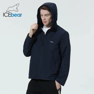 ICEbear 남성용 후드 재킷, 용수철 스타일리시 코트, 고품질 남성 브랜드 의류, MWC21661D 2024
