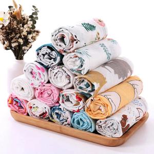 60x60cm 신생아 아기 Musilin 담요 울트라 부드러운 대나무 아기 Swaddle 담요 피부 친화적 인 Muslin 기저귀 아기 Burping Cloths