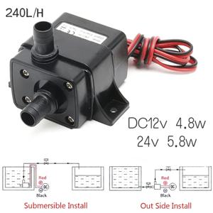 미니 DC12V 240L/H 브러시리스 모터 잠수정 펌프 12v 4.8w 24v 5.8w 고품질 소형 전기 펌프는 태양 에너지가 될 수 있습니다