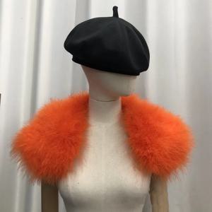 여성용 진짜 모피 케이프, 진짜 타조 깃털 칠면조 모피 조끼, 숄 판초 패션, 원 사이즈 Y4379, 2023 신상