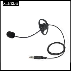 양방향 라디오 워키토키용 7.1mm D형 헤드셋 이어폰 마이크