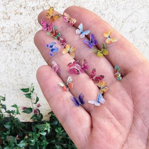 10/30/50pcs 작은 믹스 나비 미니어처-요정 정원 장식품, 마이크로 풍경 DIY 공예 장식