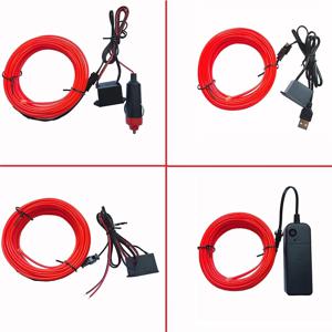 10M/5M/3M 네온 LED 자동차 인테리어 장식 램프 스트립 USB 드라이브 DIY 장식 대시 보드 콘솔 주변 조명 차가운 빛