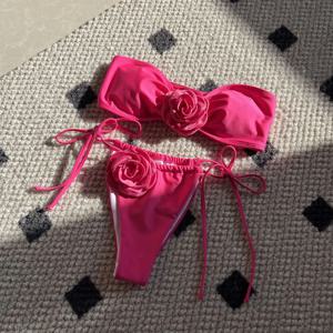 2024 여름 여성 비키니 Strapless 브라질 끈 팬티 Biquini Traje De Bano 솔리드 여성 두 조각 수영복 수영복 Beachwear