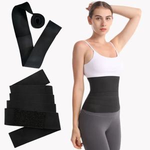 여성 허리 붕대 랩 트리머 벨트 허리 트레이너 Shaperwear Tummy Control 산후 외장 벨트를위한 슬리밍 지방 연소