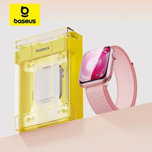 Apple Watch 용 Baseus 화면 보호기 10 9 8 7 6 5 4 SE 46/42/45/41/44/40mm iWatch Ultra 2 1 49mm 보호용 하이드로 겔 필름