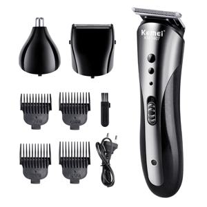 KEMEI KM-1407 충전식 전기 코 헤어 클리퍼, 다기능 남성용 헤어 트리머, 전문 전기 면도기, 수염 면도기