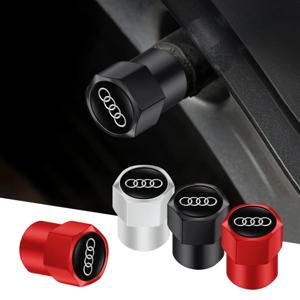 4Pcs 3D 금속 타이어 밸브 모자 자동차 타이어 공기 줄기 커버 아우디 Sline A3 A1 A4 B8 B7 A6 C7 A5 A7 A8 B9 B6 C6 Q2 Q3 Q5 Q7 Q8 TT