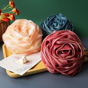 1Pcs 장미 꽃 목욕 꽃 거품 그물, 부드러운 메쉬 목욕 스폰지 공, 탄성 메쉬 매는 밧줄 디자인, 바디 클리너 엑스 폴리 에이 팅 목욕 꽃, 나일론 청소 브러시 ​​목욕 퍼프 바디 청소