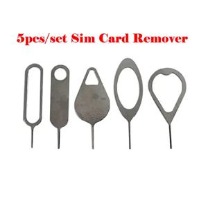 5pcs 휴대 전화 Sim 카드 리무버 핀 바늘 교체 부품 도구 키트 아이폰 삼성 블랙베리 Xiaomi Oppo 화웨이 수리