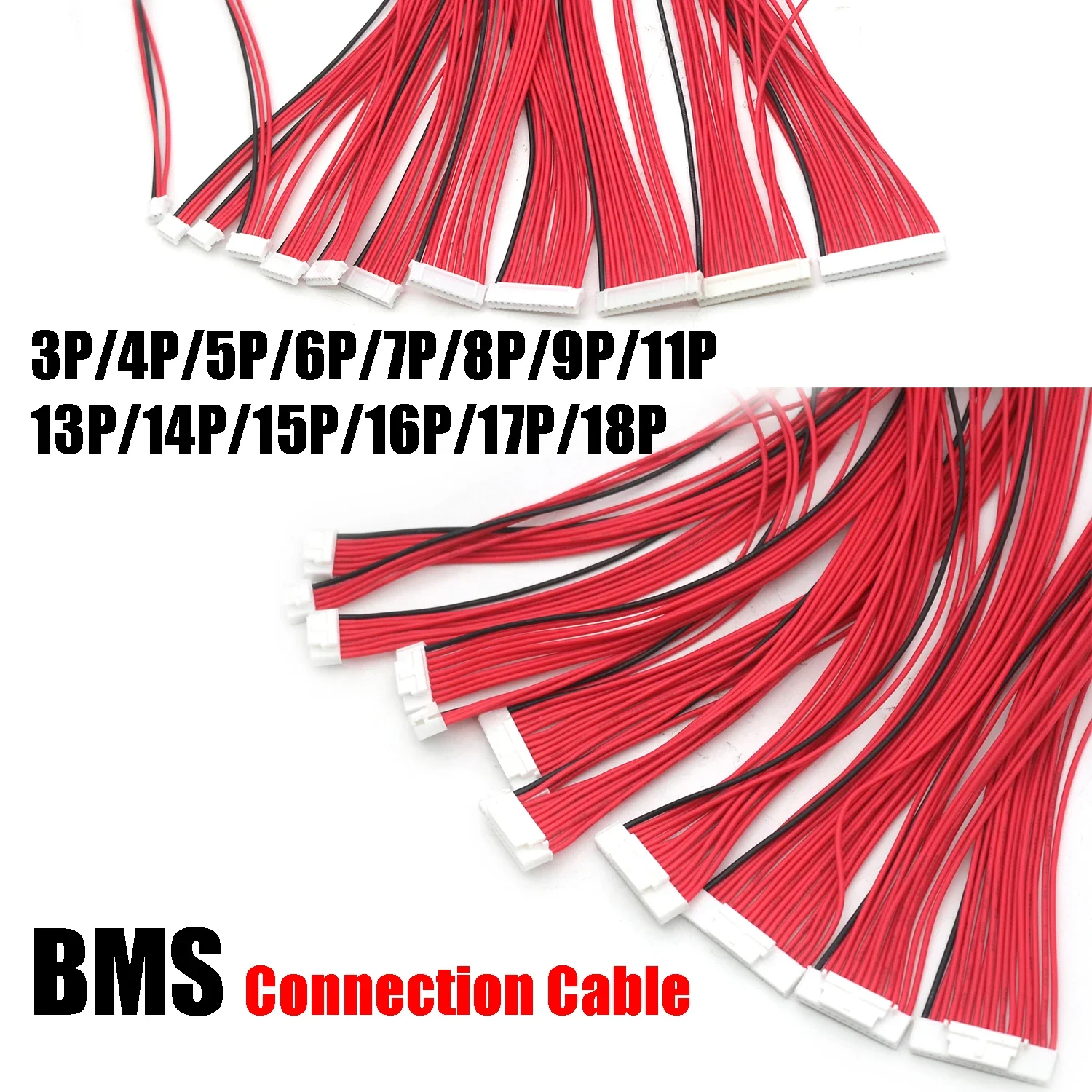 2P-18P BMS 밸런스 케이블 2.0MM 2.54MM 리튬 배터리 보호 보드 연결 와이어 핀 4S~17S 4P 5P 7P 8P 9P 11P 14P 15P 17P