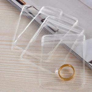 20Pcs 투명 PVC 쥬얼리 파우치 가방 항산화 지퍼 잠금 보관 가방