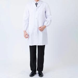 병원 과학자 학교를 위한 탄력 있는 팔목 피부 친화적인 디자인을 가진 의과대학생 백색 실험실 코트