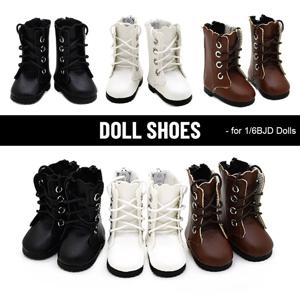 4.5*2.3*5cm 인형 패션 신발 여성 인형 부츠 1/6 BJD 인형 액세서리 가죽 인형 다채로운 긴 무릎 부츠에 적합