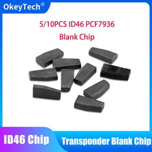 OkeyTech 5pcs 10pcs ID46 PCF7936 트랜스 폰더 빈 칩 자동차 키 도자기 탄소 칩 현대/르노/미쓰비시/BMW/푸조
