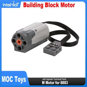 하이테크 파워 기능 8883 M 모터 레고드 호환 MOC 전기 조립 빌딩 블록 액세서리, 자동차 장난감