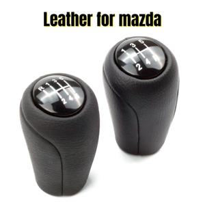 가죽 5/6 단 기어 시프트 노브, 가죽 시프터 레버 암 헤드 볼, MAZDA 3 BK BL 5 CR CW 6 II GH CX-7 ER MX-5 NC III 23 MT