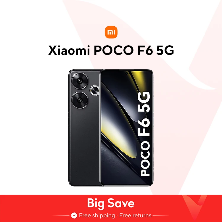 POCO F6 스마트폰 글로벌 버전, 월드 프리미어, 스냅드래곤®8s 3 세대 NFC 120Hz 플로우 AMOLED 90W 터보 충전 5000mAh 배터리