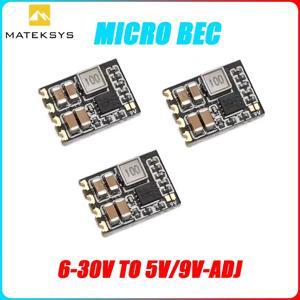 FPV 드론, RC 모델 및 DIY 전자 제품용 Matek Micro BEC 6S(6-30V) ~ 5V/9V-ADJ 1.5A 스텝다운 레귤레이터 3개/6개