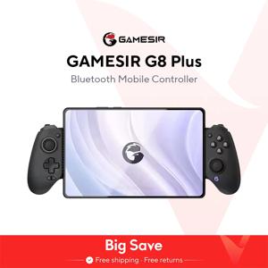 GameSir G8 플러스 G8 + 블루투스 게임 패드 모바일 컨트롤러, 홀 효과 조이스틱, NS PC 안드로이드 폰 클라우드 게이밍 커스텀