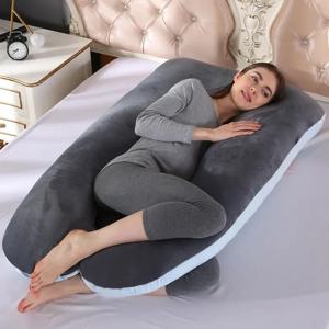 120x70cm 임신 한 여성을위한 임신 베개 임신 출산 지원의 부드러운 쿠션 수면 Dropshipping을위한 모유 수유
