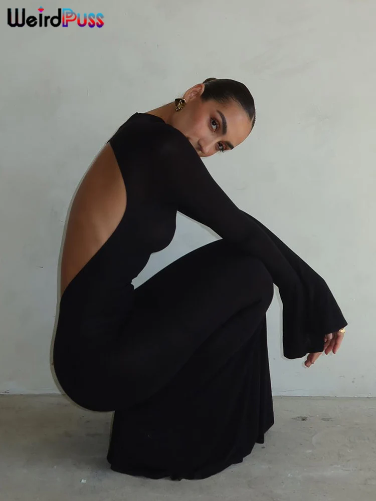 이상한 Puss Backless 스키니 여성 드레스 스키니 스트레치 슬림 가방 엉덩이 Bodycon 숙녀 패션 파티 이벤트 댄스 파티 인어 Vestidos