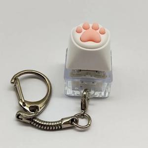 귀여운 고양이 발톱 열쇠 고리 열쇠 고리 손가락 끝 감압 압력 장난감 키캡 테스터 백 가방 펜던트 축제 커플 선물