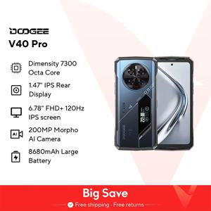 월드 프리미어 DOOGEE V40 Pro 5G 견고한 전화기 6.78