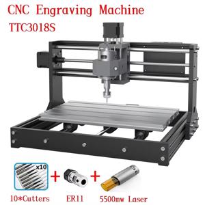 Twotrees TTC3018S Pro CNC 조각사 기계 GRBL 제어 밀링 라우터 DIY 절단 3 축 PCB PVC 미니 나무 조각 기계