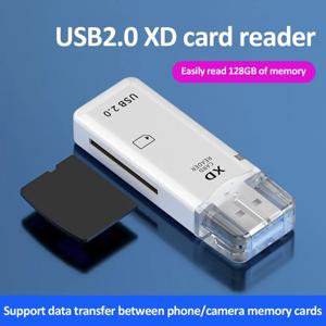 1pc USB2.0 고속 카드 판독기 휴대용 Usb 어댑터 메모리 플래시 드라이브 어댑터 아이폰 XD 카드 판독기 OTG 메모리 카드 O4X4