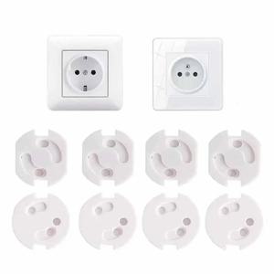 10pcs 아기 안전 전기 보안 플라스틱 안전 잠금 코브 소켓 보호 전기 충격 구멍 어린이 케어 콘센트 커버