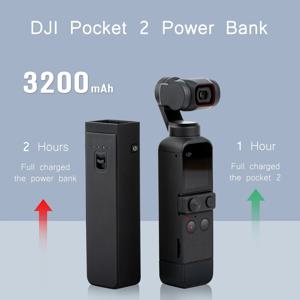 Osmo Pocket 2 휴대용 모바일 보조배터리, 야외 핸드헬드 그립 C타입 배터리 충전기 허브, DJI Pocket 2 카메라 충전 박스용