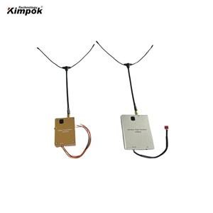 VTX VRX 드론 무선 비디오 송신기 리시버, 500Mhz 4W, 40km LOS 장거리 이미지 송신기