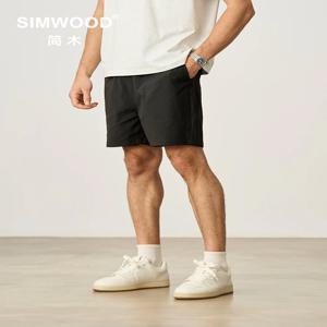 SIMWOOD 2025 여름 뉴 오버사이즈 150gsm 속건성 비치 반바지 남성 플러스 사이즈 기본 스포츠 반바지