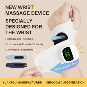 전기 무선 손목 마사지기 USB 충전식 진동은 손목 터널 피로 완화를 위한 Tenosynovitis 마사지를 완화합니다.