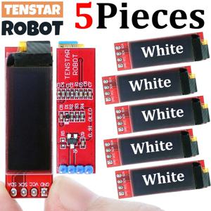 TENSTAR 5pcs 0.91 인치 OLED 모듈 SSD1306 드라이버 칩 I2C 0.91 