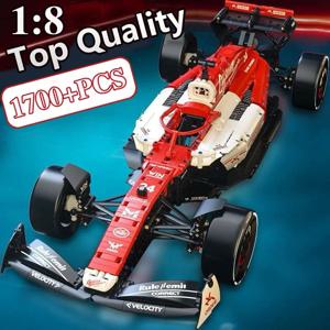 F1 레이싱 카 빌딩 블록 세트 1700+PCS 1:8 크리 에이 티브 빌딩 블록 어린이와 성인에게 적합한 우수한 레이싱 모델