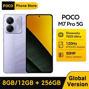 【월드 프리미어】POCO M7 Pro 5G 글로벌 버전 Dimensity 7025-Ultra 120Hz FHD+ 아이케어 AMOLED 디스플레이 50MP 카메라(OIS NFC 포함)