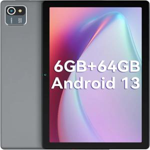 URAO 안드로이드 13 태블릿 10인치 6GB(2+4 확장) RAM + 64GB ROM 128GB 확장 가능 5000mAh 옥타 코어 IPS 디스플레이 5G WiFi 듀얼 카메라