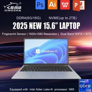 지문 잠금 해제 노트북 Windows 11 휴대용 노트북 Intel Celeron N95 15.6 인치 8GB 16GB RAM 512GB 1TB SSD 사무용 컴퓨터