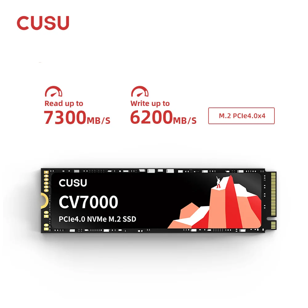 CUSU SSD 1TB 2TB M2 NVMe SSD 하드 드라이브 M.2 PCIe4.0 x4 2280 PS5 노트북 데스크탑용 솔리드 스테이트 디스크